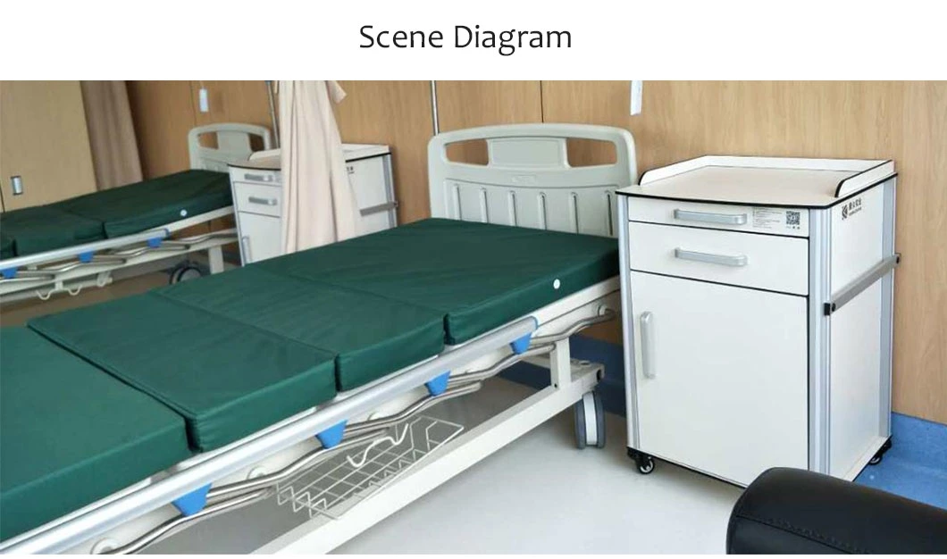 Manufacturers Factory Wholesale Good Quality Medicine Mobile ABS Hospital Bedside Locker for Clinic Furniture