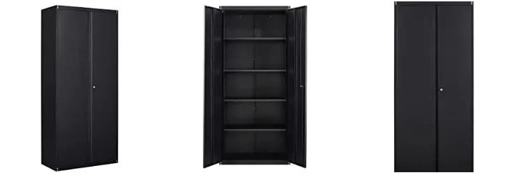Jh-Mech Vertical White Metal Storage Cabinet Office File