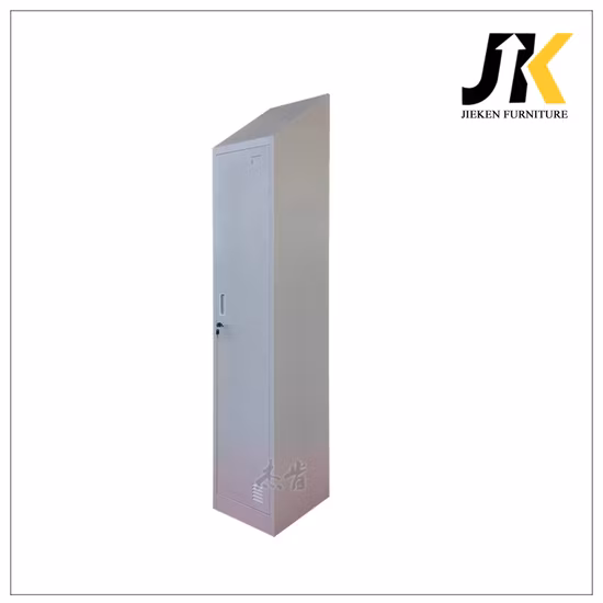 Customizable Single Door Steel Locker with Inclined Top