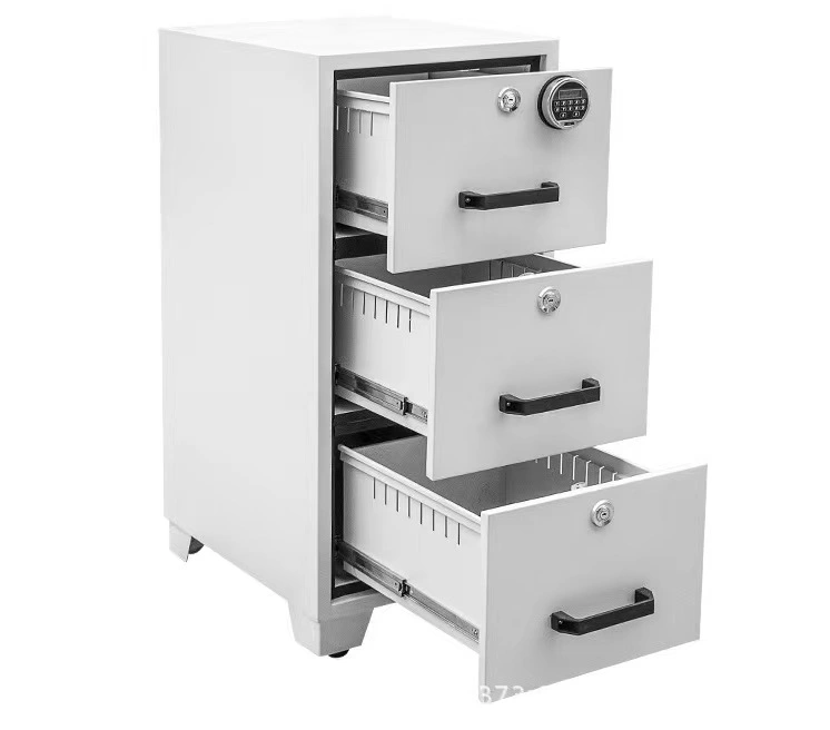 2023 Fireproof Steel Furniture Vertical Multi Drawer Cabinet 2/3/4 Drawer Filing Fireproof File Cabinet