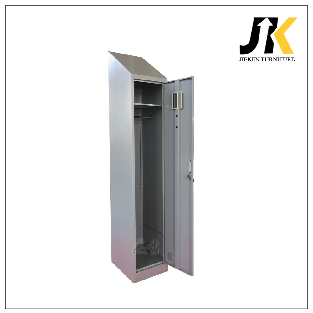 Customizable Single Door Steel Locker with Inclined Top