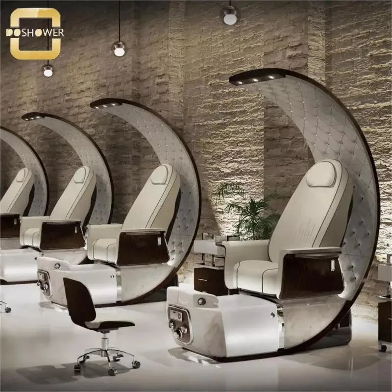 Nail Table and Chair Set with New Design Luxury Pedicure Chairs