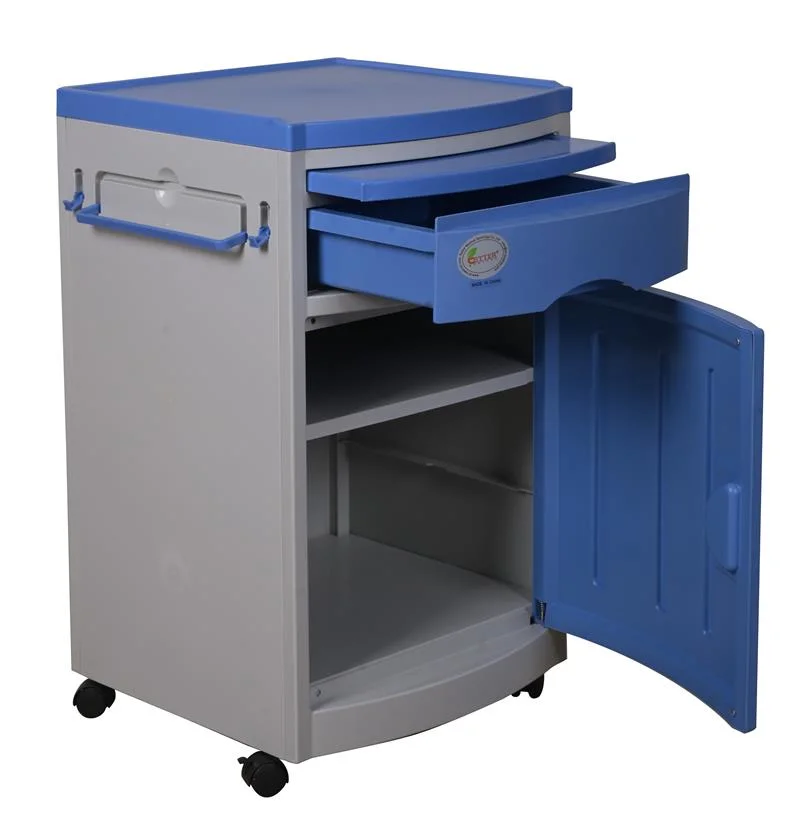 Medical Products Hospital ABS Plastic Bedside Locker on Castors