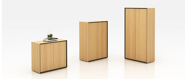 High Quality Modern No Handle Design Under Desk Melamine Wooden Mobile Pedestal Cabinet