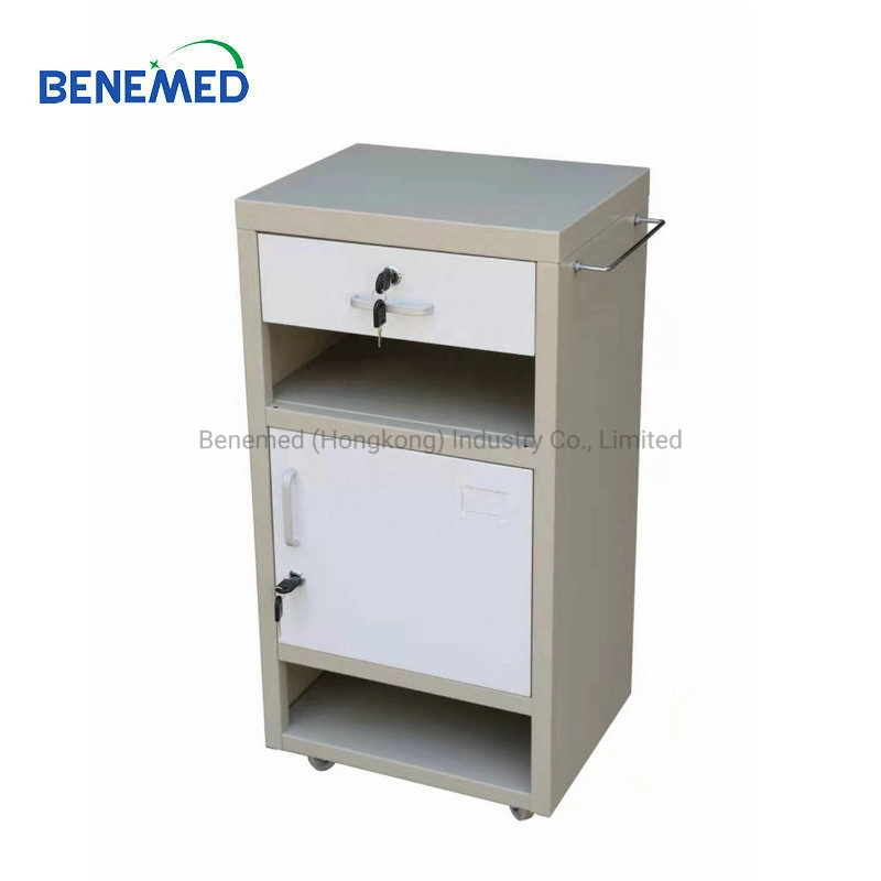 Small Colourful Hospital ABS Bedside Locker with Drawer Bm-C0528