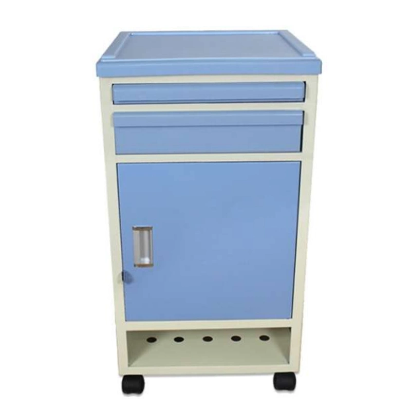 Mecan New Medical Bed Side Hospital Bedside Table Cabinet Locker ABS Factory