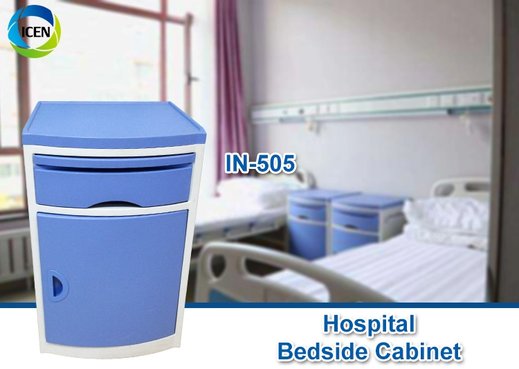 IN-505 Customize Medical Hospital Cabinet ABS Bedside Locker