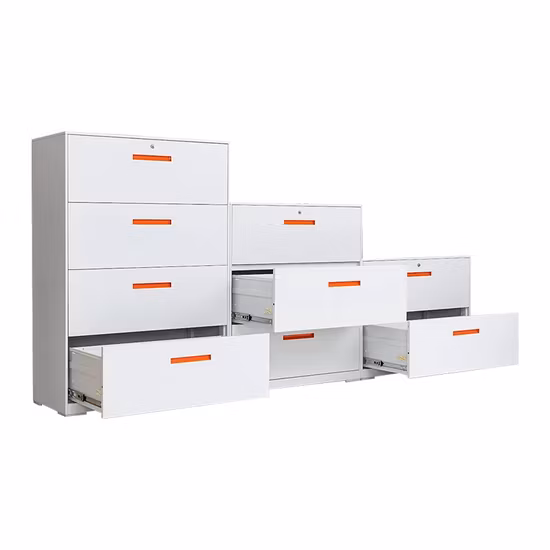Steel Construction Metal Organizer 5 Drawer Lateral File Cabinet Office Lateral File Cabinet