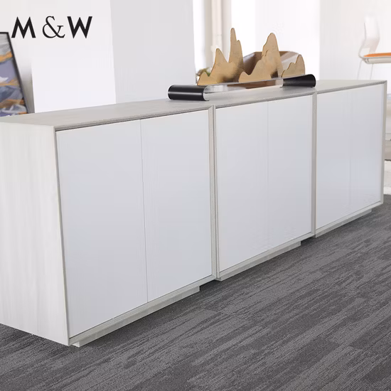 High Quality Modern No Handle Design Under Desk Melamine Wooden Mobile Pedestal Cabinet