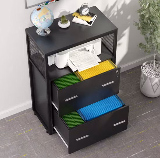 Movable Lateral File Cabinet Kd Filing Cabinet with Shelf