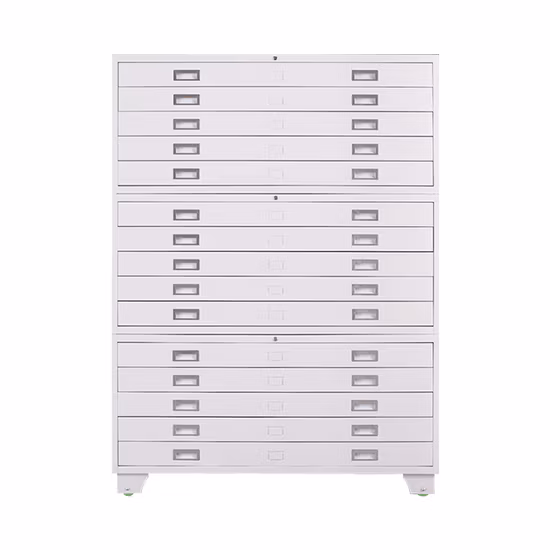A0 Size Map Cabinet A0 Paper Map Plan Modern Drawing Filing Cabinet A2 Paper Metal Storage Cabinet with Lock