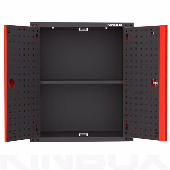 Kinbox 13 Pieces Workshop Garage Storage Steel Tool Wall Cabinet for Store