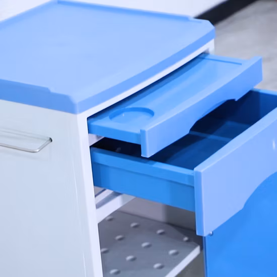 ABS or PP Medical Bedside Tables Plastic Storage Cabinet Locker