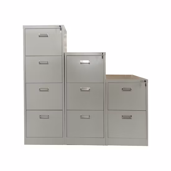 Modern Luxe 4 Drawers Metal Vertical Lockable File Cabinet with Hanging File Frame for Legal & Business File Archivador
