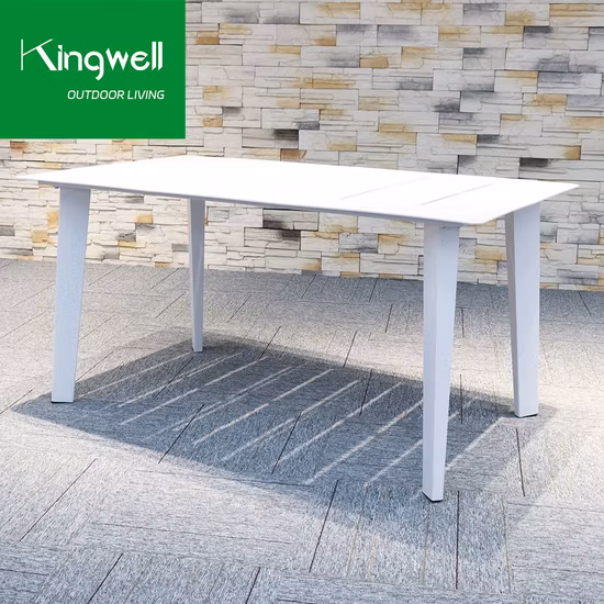 Teak Wood Dining Table Set Outdoor Garden Patio Aluminum Furniture for Dining Room