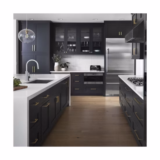 Prima Kitchen Cabinet Outdoor Shaker Kitchen Cabinet New Style Kitchen Cabinets Solid Wood Luxury Industrial Bamboo Kitchen Storage Cabinet