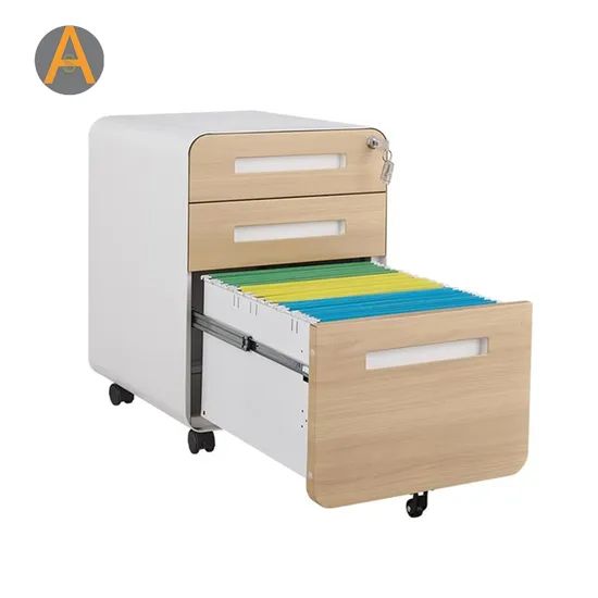 2 Drawer Wood Lateral File Cabinet with Lock, Home Office Storage Filing Cabinet