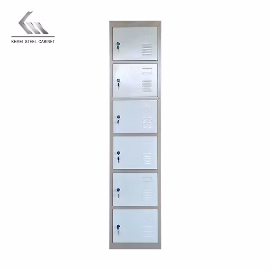 High School Gym Double Tier Change Room Multiple Storage Module 6 Door Steel Lockers